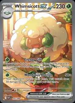 Whimsicott ex card in English