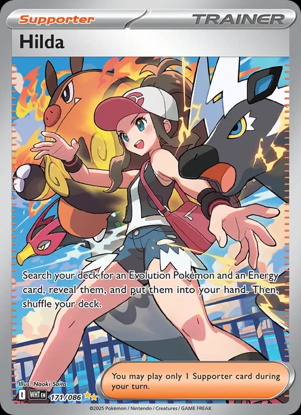 Hilda card in English