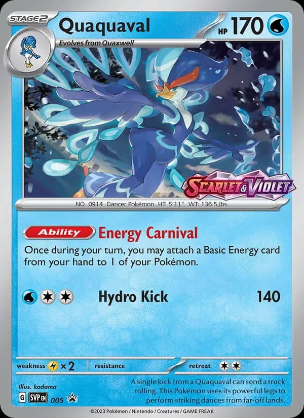 Quaquaval card in English