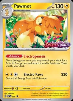 Pawmot card in English