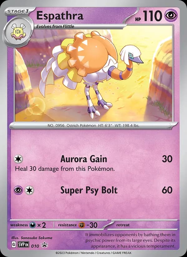 Espathra card in English