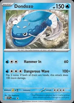 Dondozo card in English