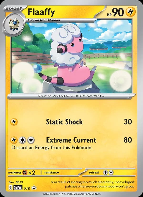 Flaaffy card in English