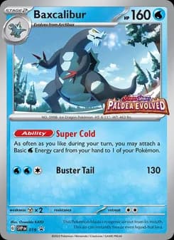 Baxcalibur card in English