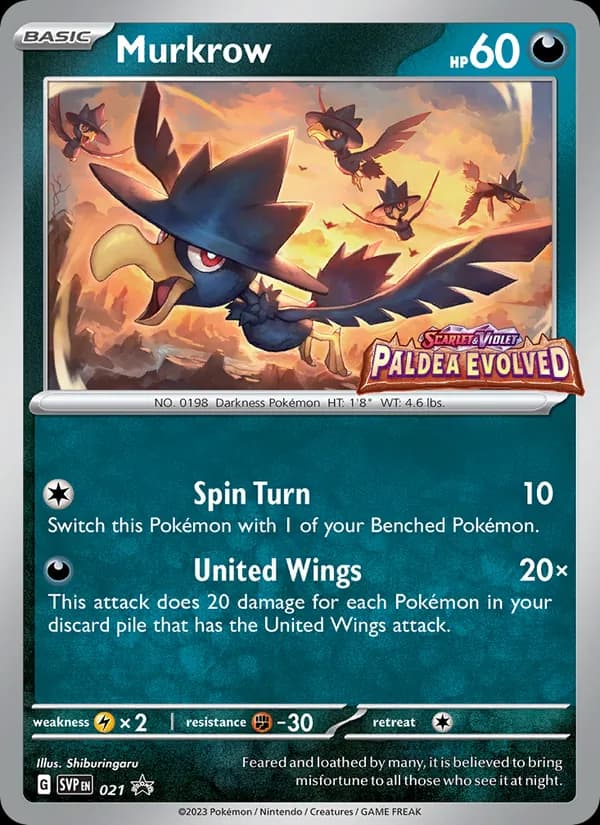 Murkrow card in English