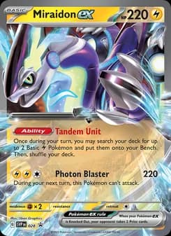 Miraidon ex card in English