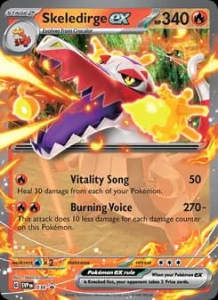 Skeledirge ex card in English