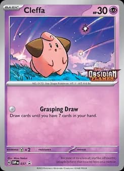 Cleffa card in English