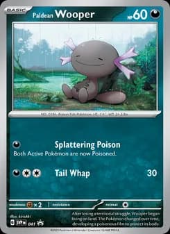 Paldean Wooper card in English