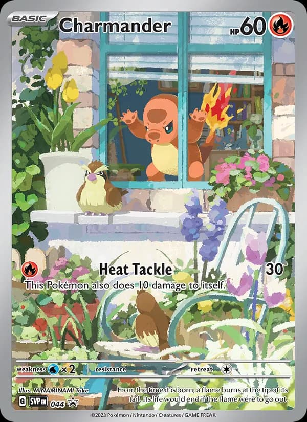 Charmander card in English