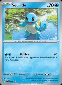 Squirtle card in English