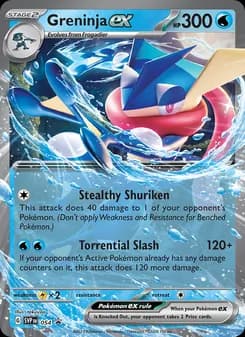 Greninja ex card in English