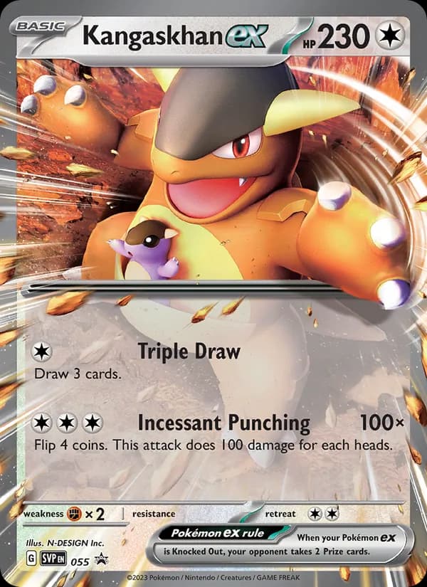 Kangaskhan ex card in English