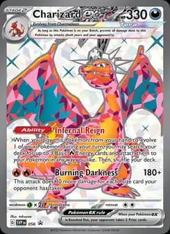 Charizard ex card in English
