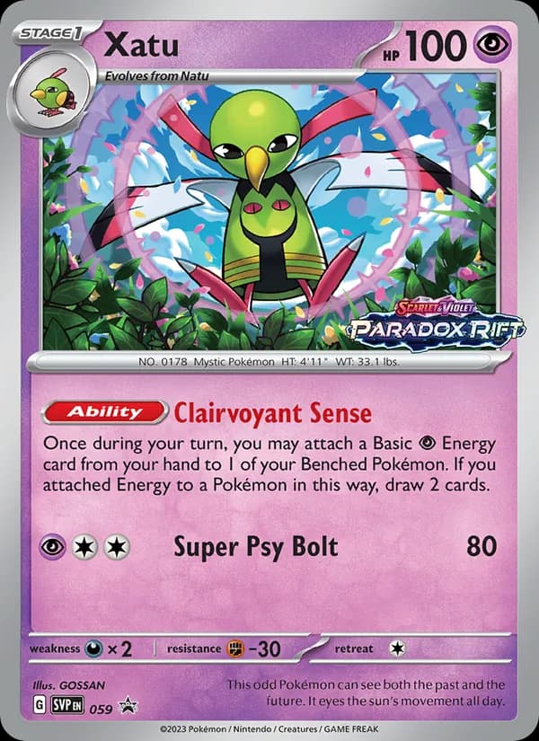 Xatu card in English