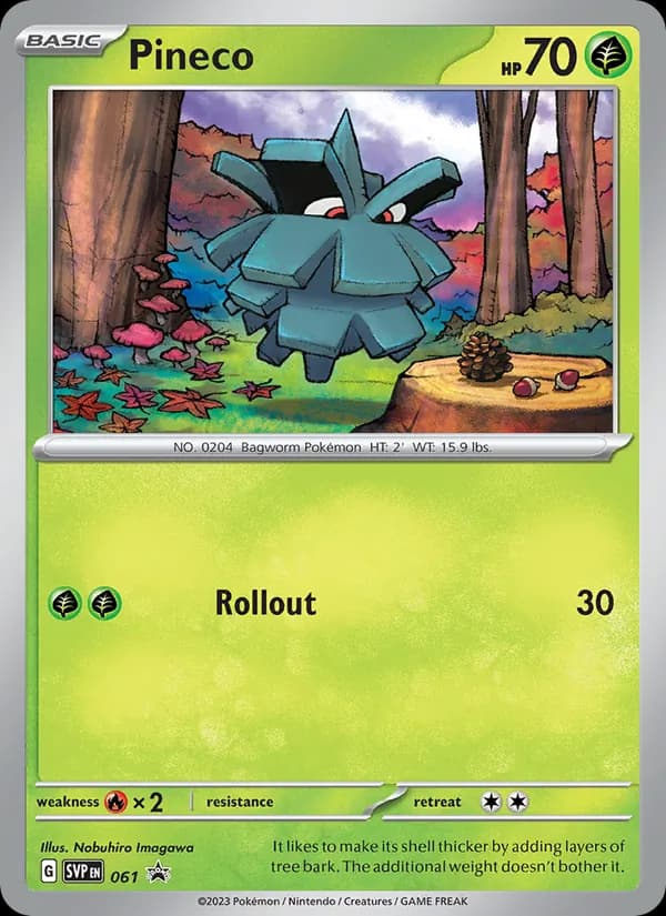 Pineco card in English