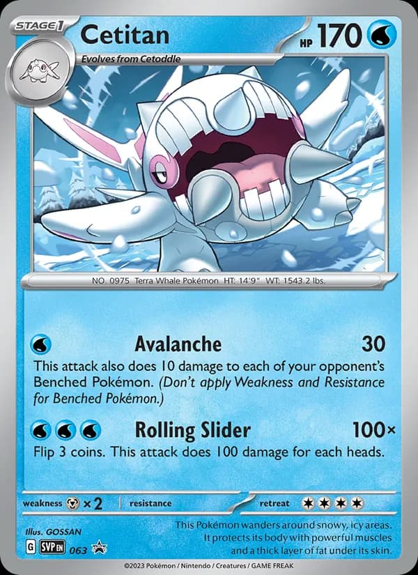 Cetitan card in English