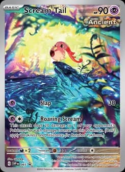 Scream Tail card in English