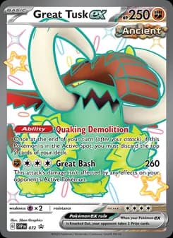 Great Tusk ex card in English
