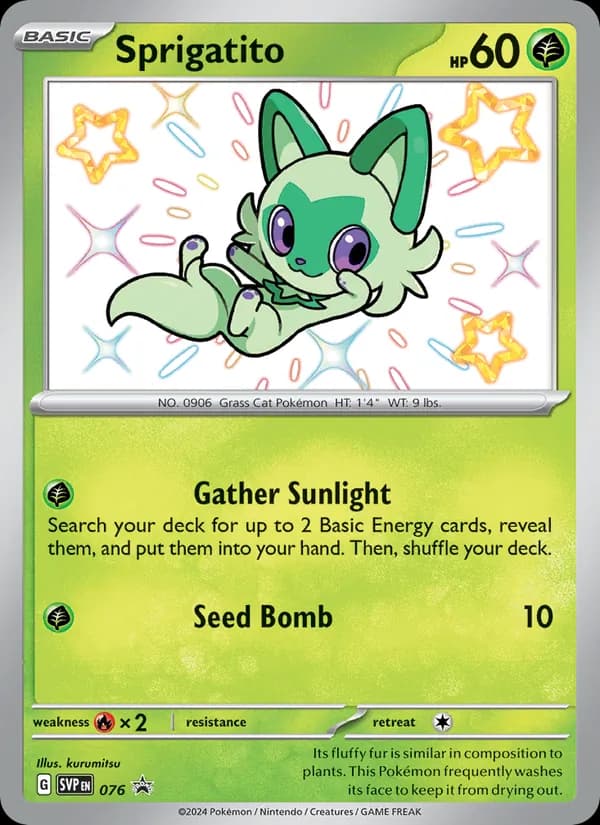 Sprigatito card in English