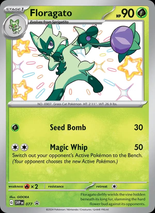 Floragato card in English