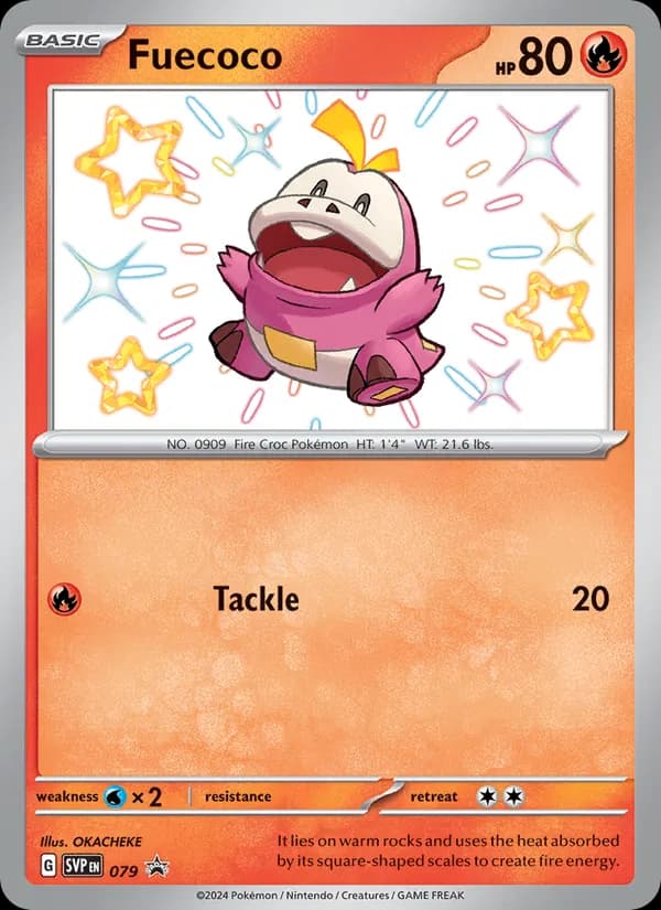 Fuecoco card in English