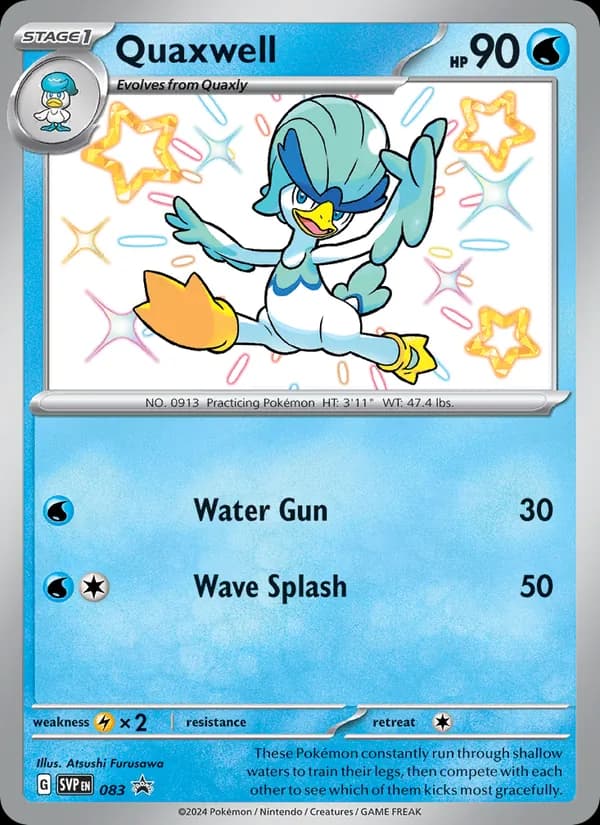 Quaxwell card in English