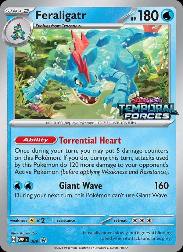 Feraligatr card in English