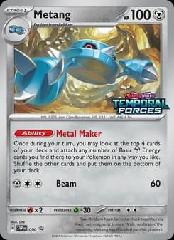Metang card in English