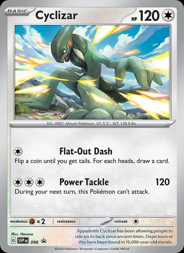 Cyclizar card in English