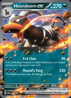 Houndoom ex card in English