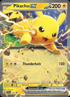Pikachu ex card in English