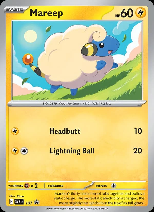 Mareep card in English