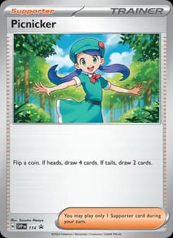 Picnicker card in English