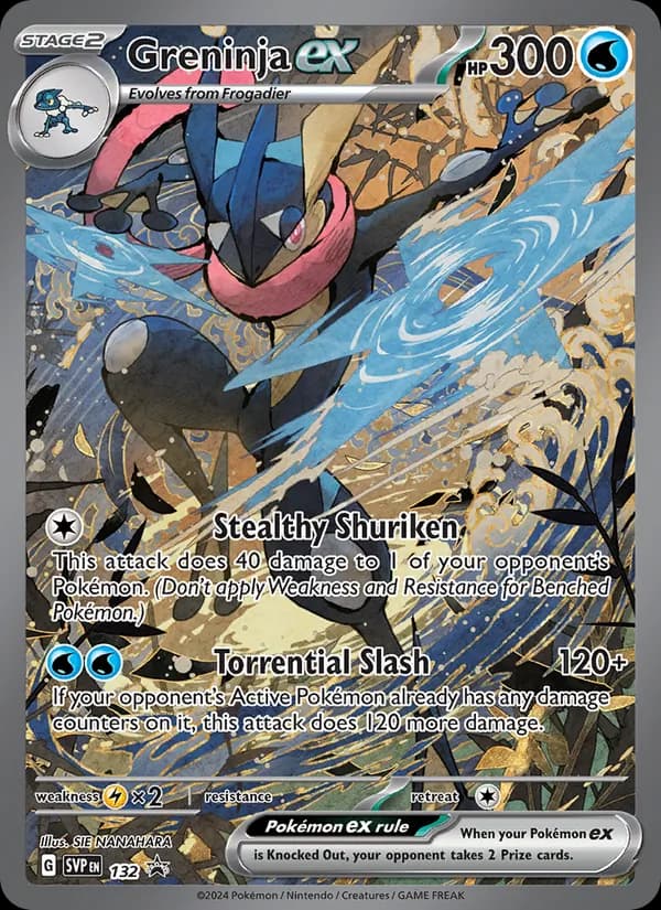 Greninja ex card in English