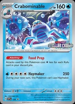 Crabominable card in English