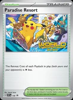 Paradise Resort card in English