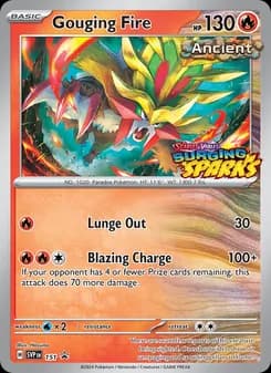 Gouging Fire card in English