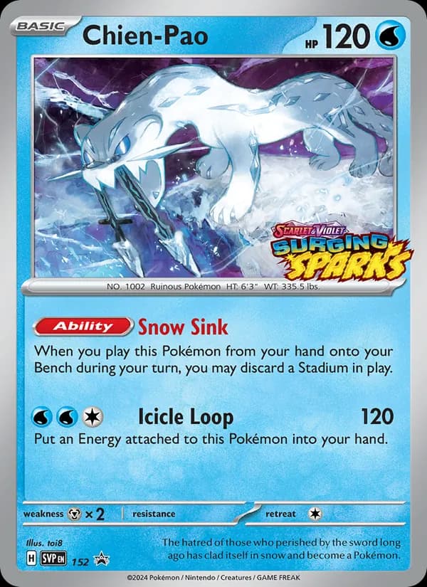 Chien-Pao card in English