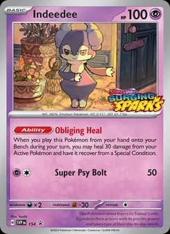 Indeedee card in English