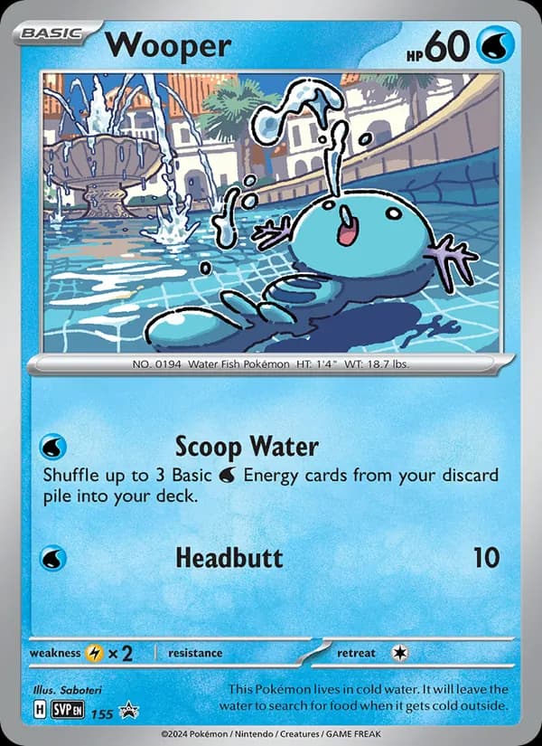 Wooper card in English
