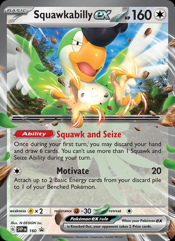 Squawkabilly ex card in English