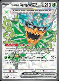 Teal Mask Ogerpon ex card in English