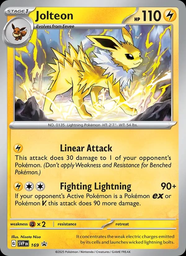 Jolteon card in English