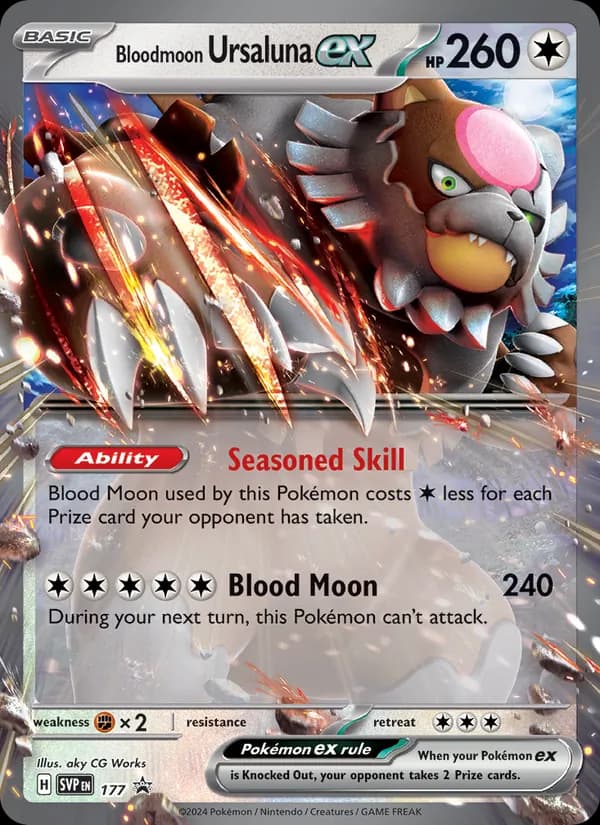 Bloodmoon Ursaluna ex card in English