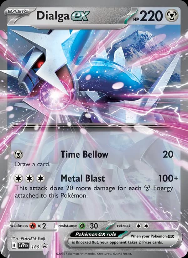 Dialga ex card in English