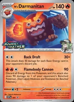 N's Darmanitan card in English