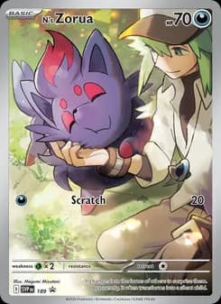 N's Zorua card in English