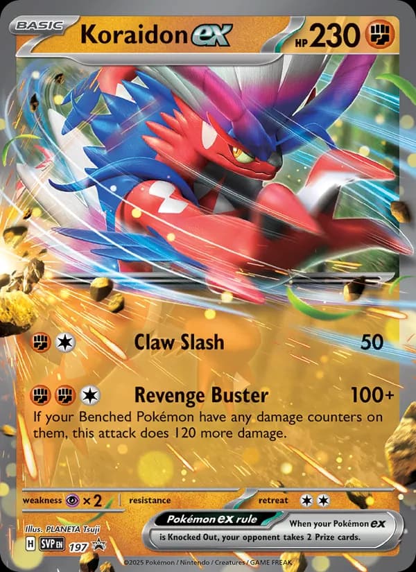 Koraidon ex card in English