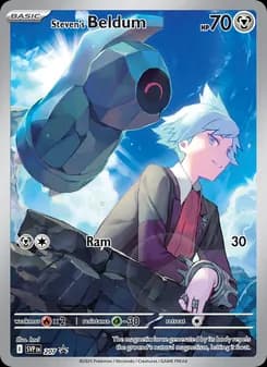 Steven's Beldum card in English